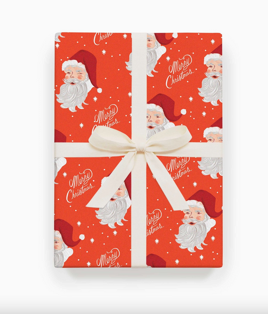 Rifle Paper Santa Wrap