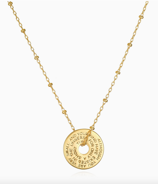 Inspiring Coin Necklace