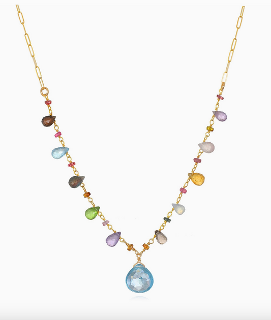 Wildflower Paperclip Necklace