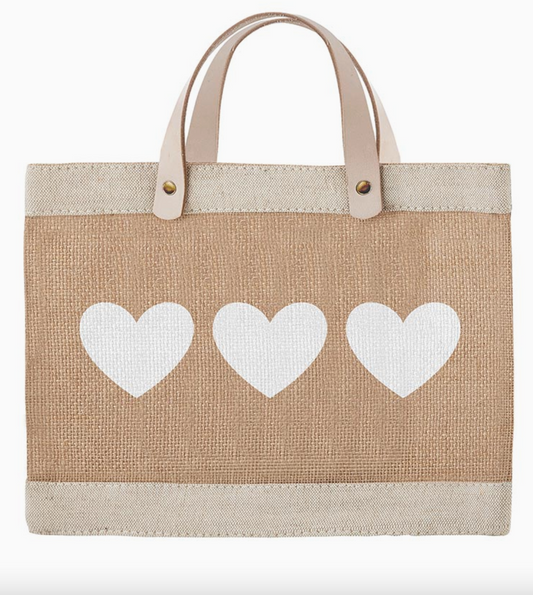 Mini Market Heart Tote Bag