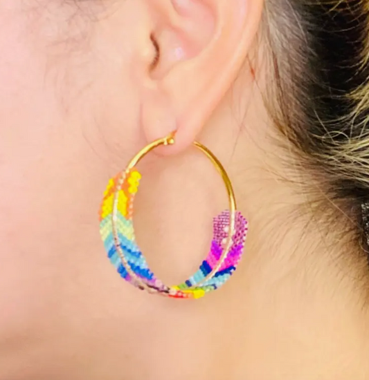Candy Hoop Earrings (2 sizes)