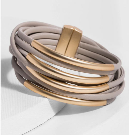 Tubular Leather Bracelet