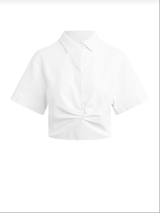 Knotted Button Down Shirt