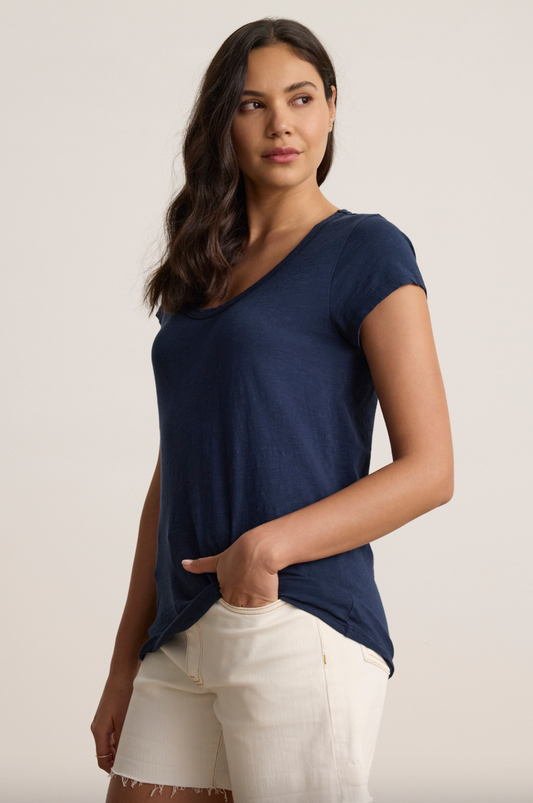 Velvet by Graham &  Spencer Kira Tee in Midnight