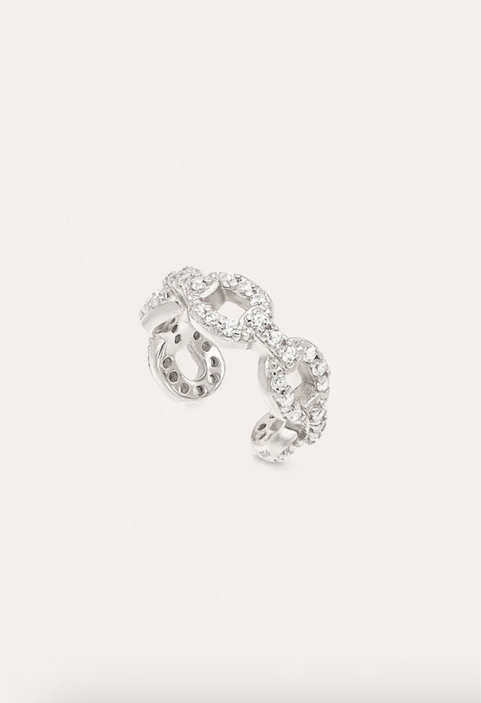 Meg Ear Cuff in Silver