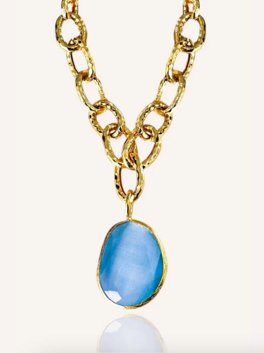 Aria Cat Eye Stone Necklace (3 Colors)