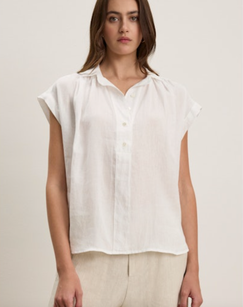 Velvet by Graham & Spencer Elowen Top in Chalk