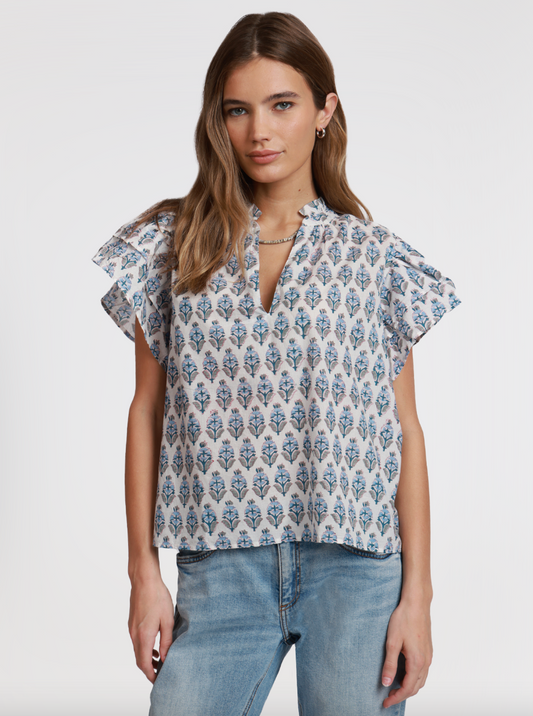 Dylan Mira Top in Blue