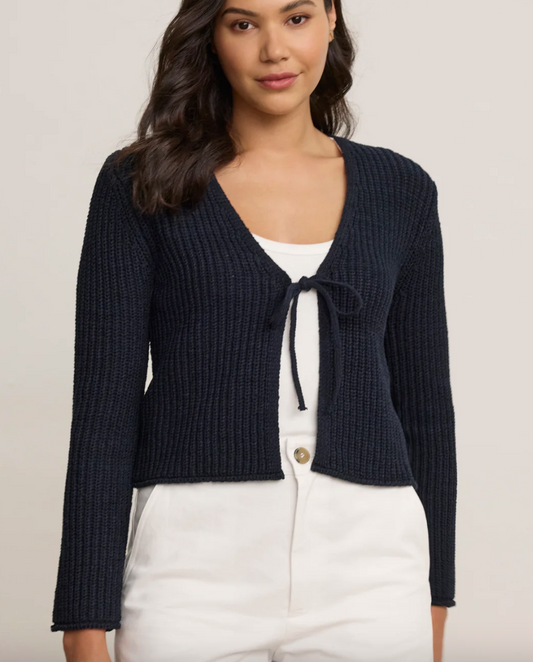 Velvet by Graham & Spencer Thalia Cardigan in Navy