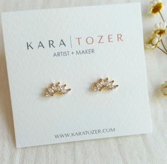 Dainty CZ Arch Studs