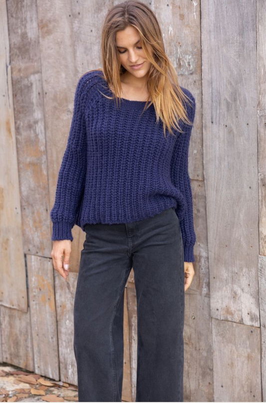 Cropped Rails Crew Neck Sweater
