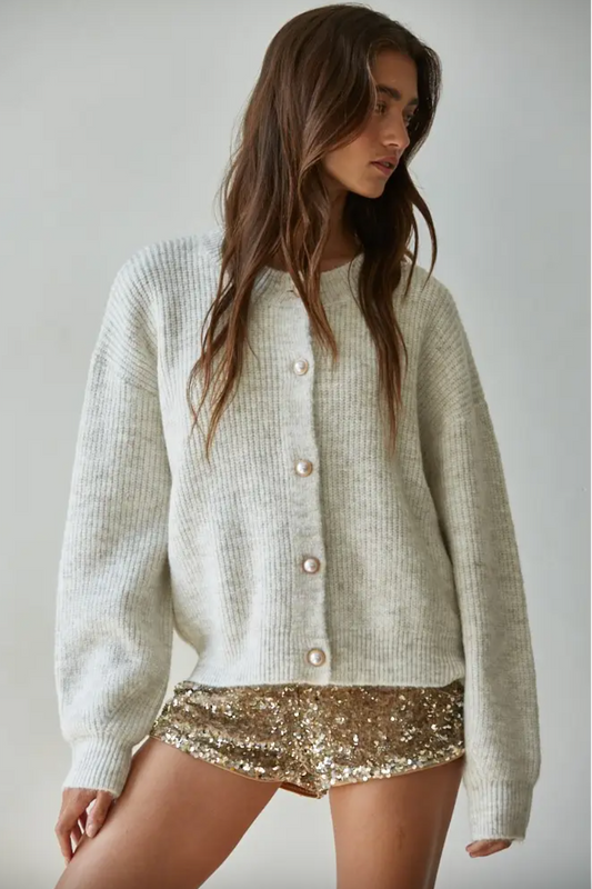 Knit Sweater Button Down Cardigan