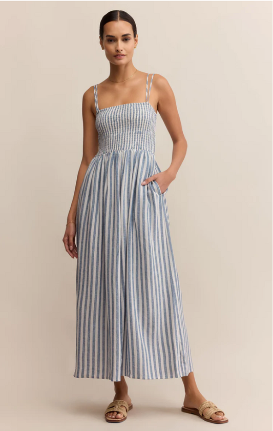 Z supply Nadine Striped Midi Dress