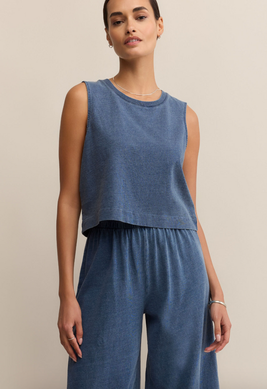 Z Supply Sloane Jersey Denim Muscle
