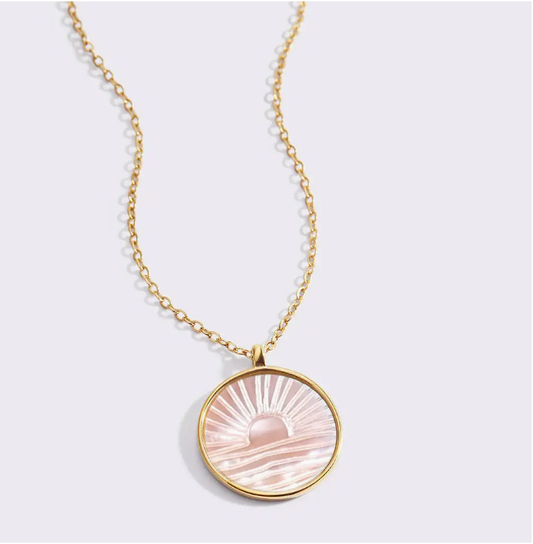 Mother of Pearl Sunrise Necklace