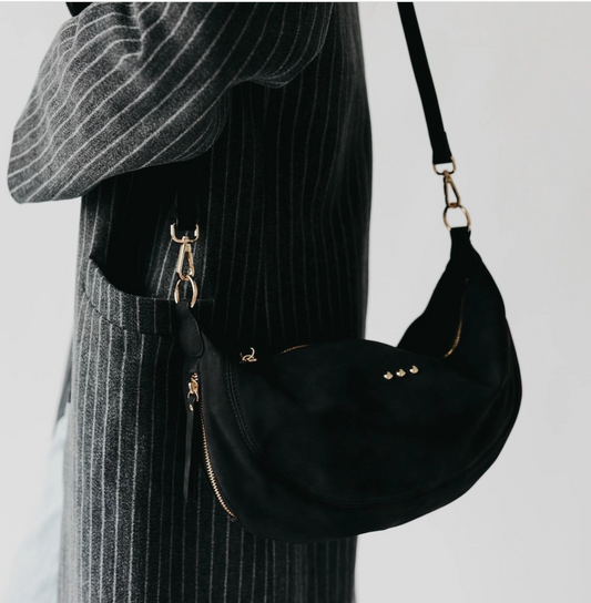 Netty Newbuck Crossbody Bag