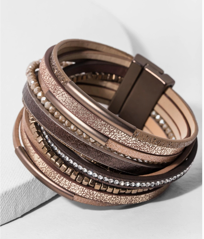 Glimmer Leather Bracelet 2 colors