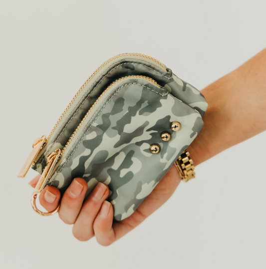 Nylon Zip Card Wallet 2 colors