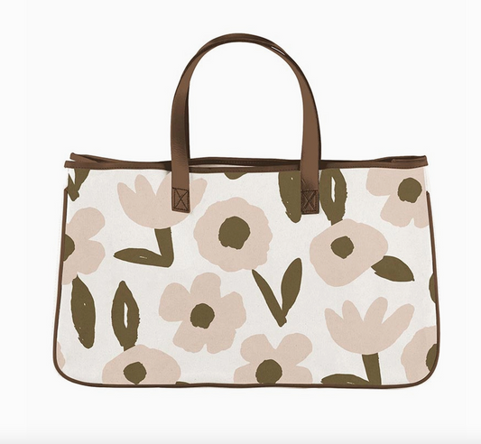 Canvas Floral Tote