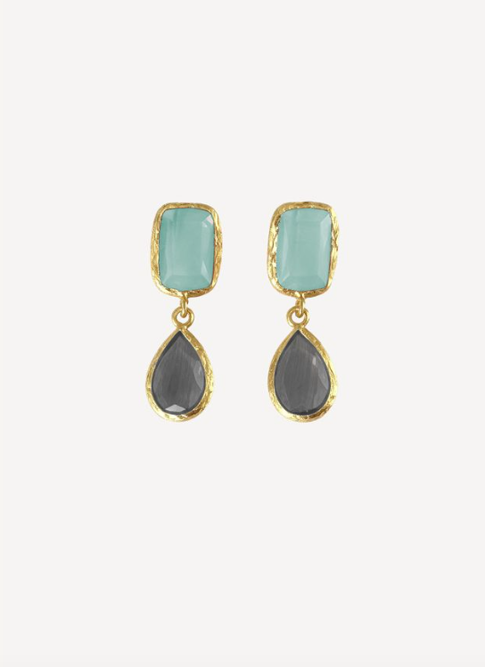 Loren Earring in Ocean Mist or Pink