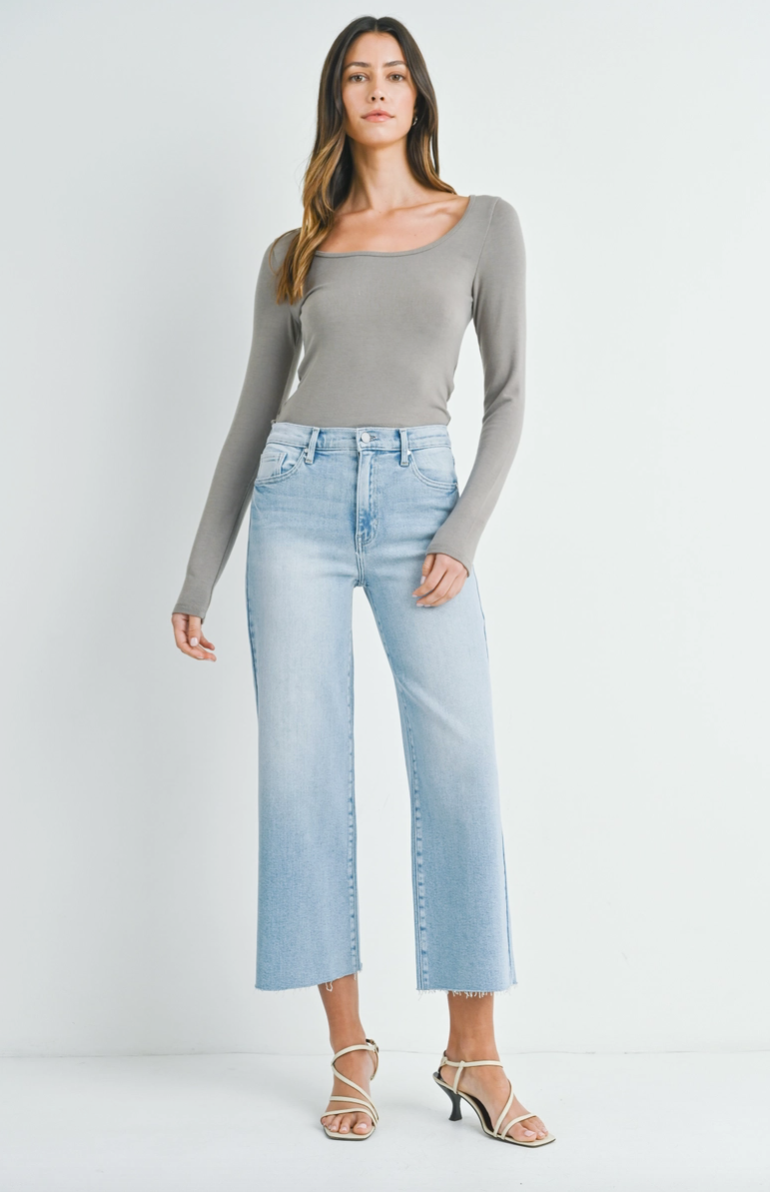 Scissor Cut Wide Leg
