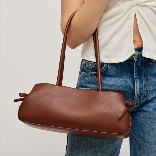 Halo Shoulder Bag in 2 Brown or Black