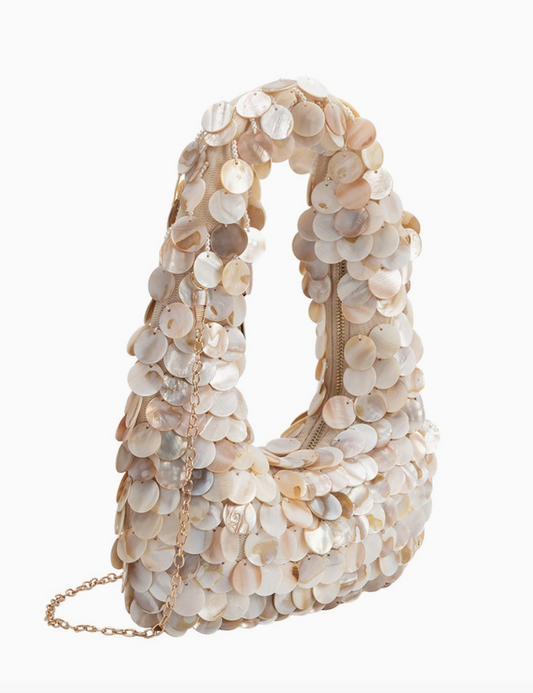Marina Natural Shell Cross Body bag