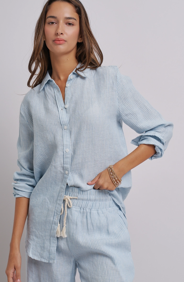 Striped Long Sleeve Button Down