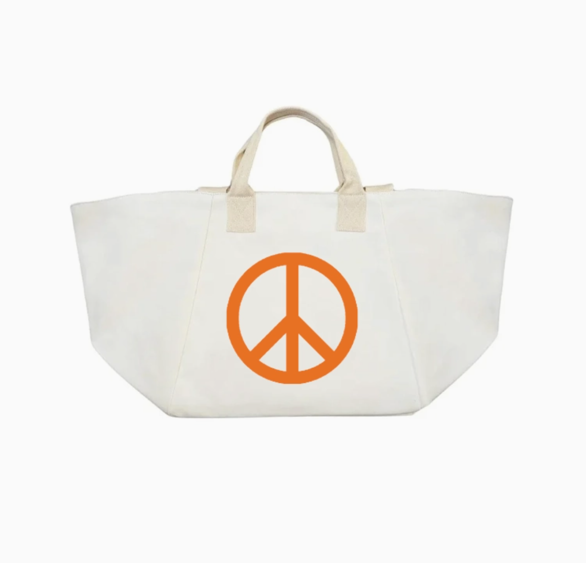 Beach Tote with Peace Symbol