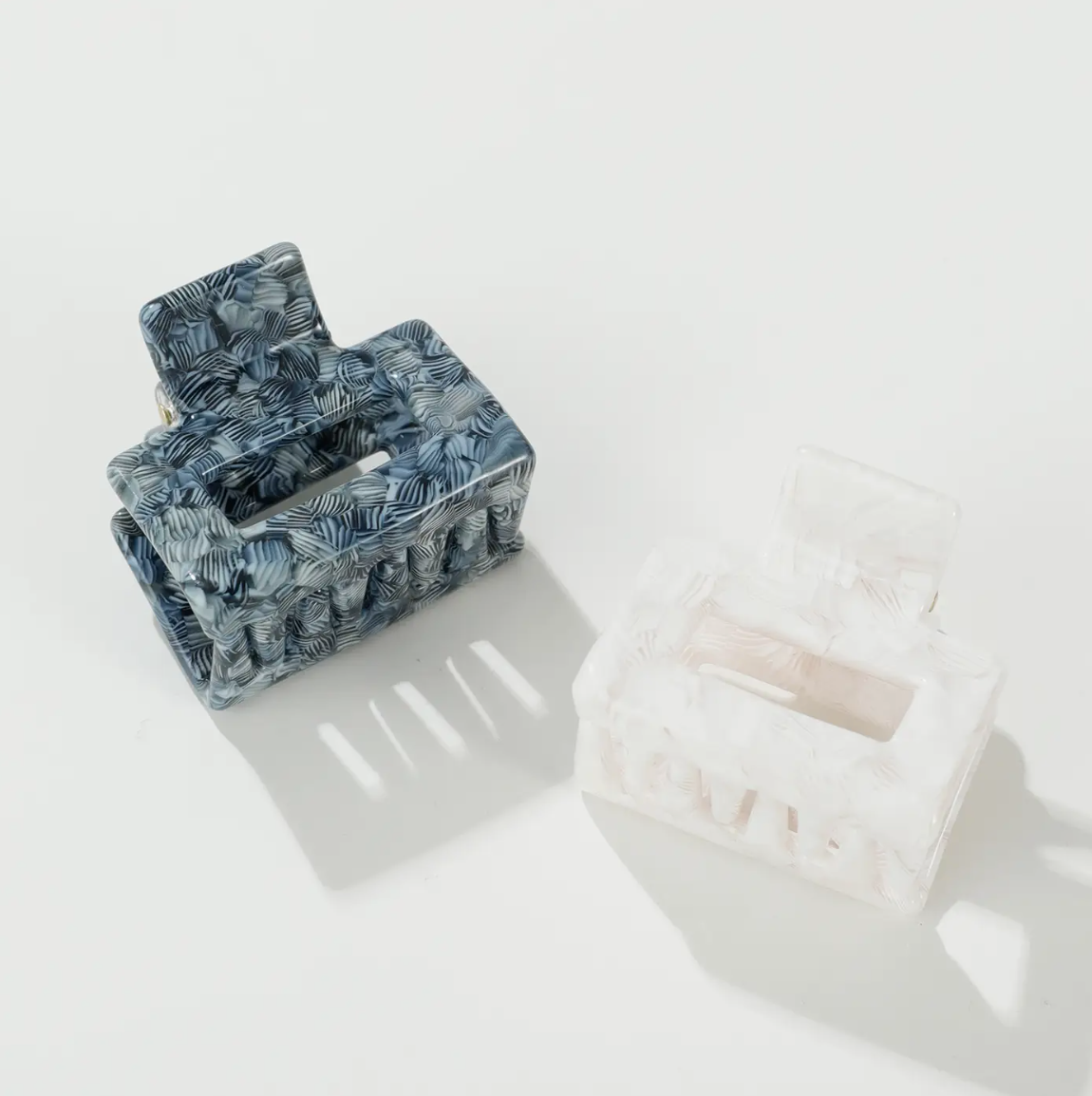 Simone Mini Square Clip in Blue or White