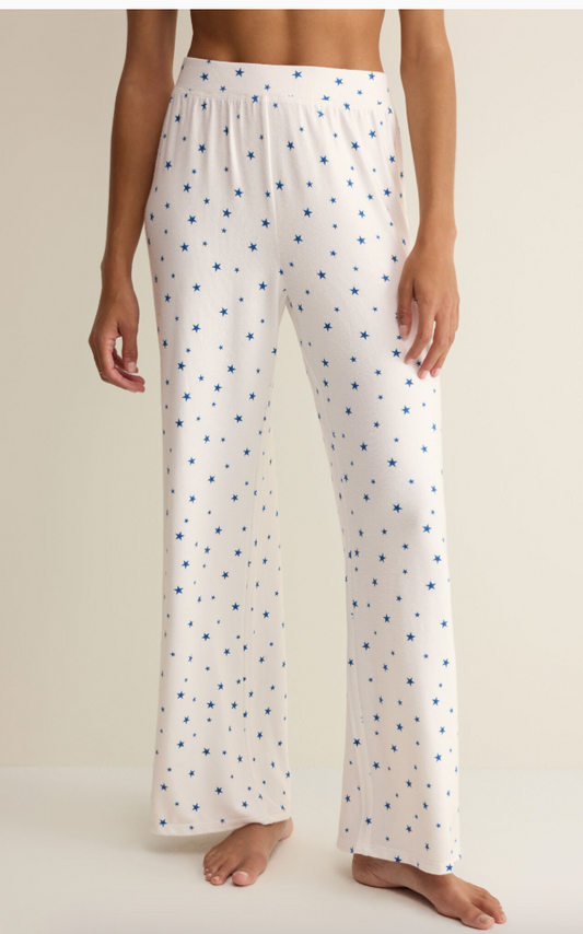 Luxe Star Pant in White
