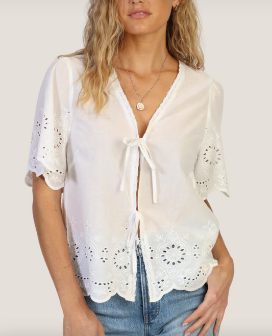 Dylan Olivia Top in White