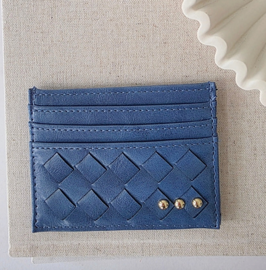 Mariah Woven Card Holder- 3 Colors
