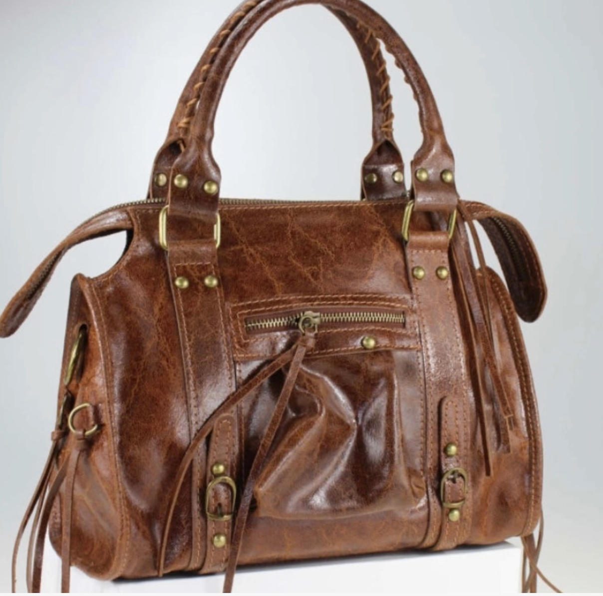 Candy Tote in Cognac or Black