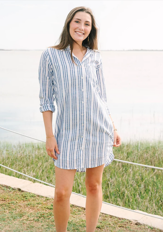 Elodie Mini Dress in Capri