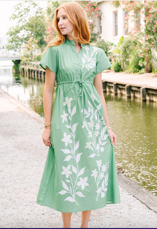 Victoria Dunn Hurley dress in Green Tea