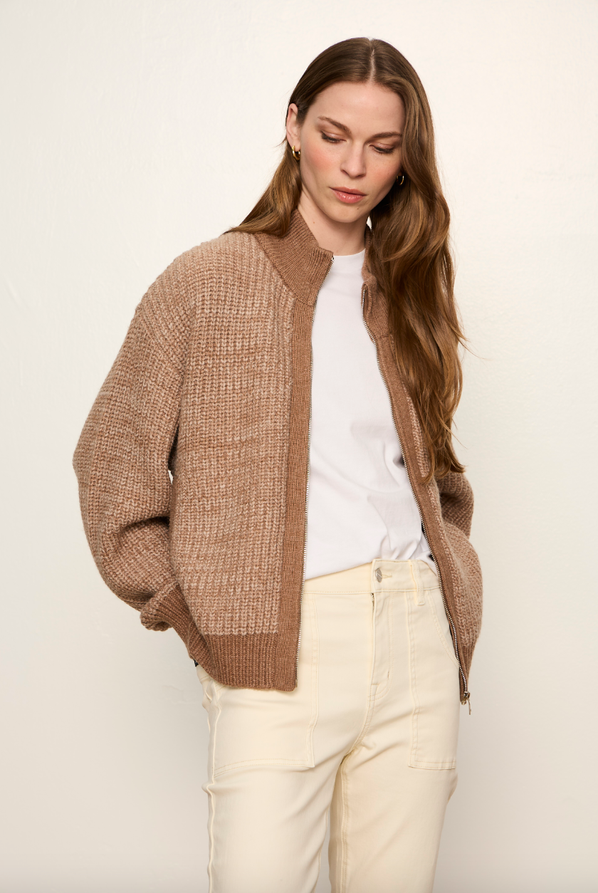 Zip Up Sweater Jacket