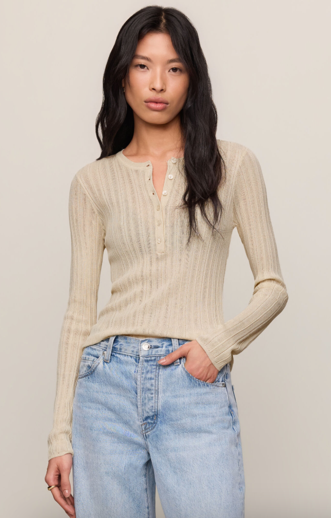 Rowena Fine Knit Sweater in Sandstone or Black