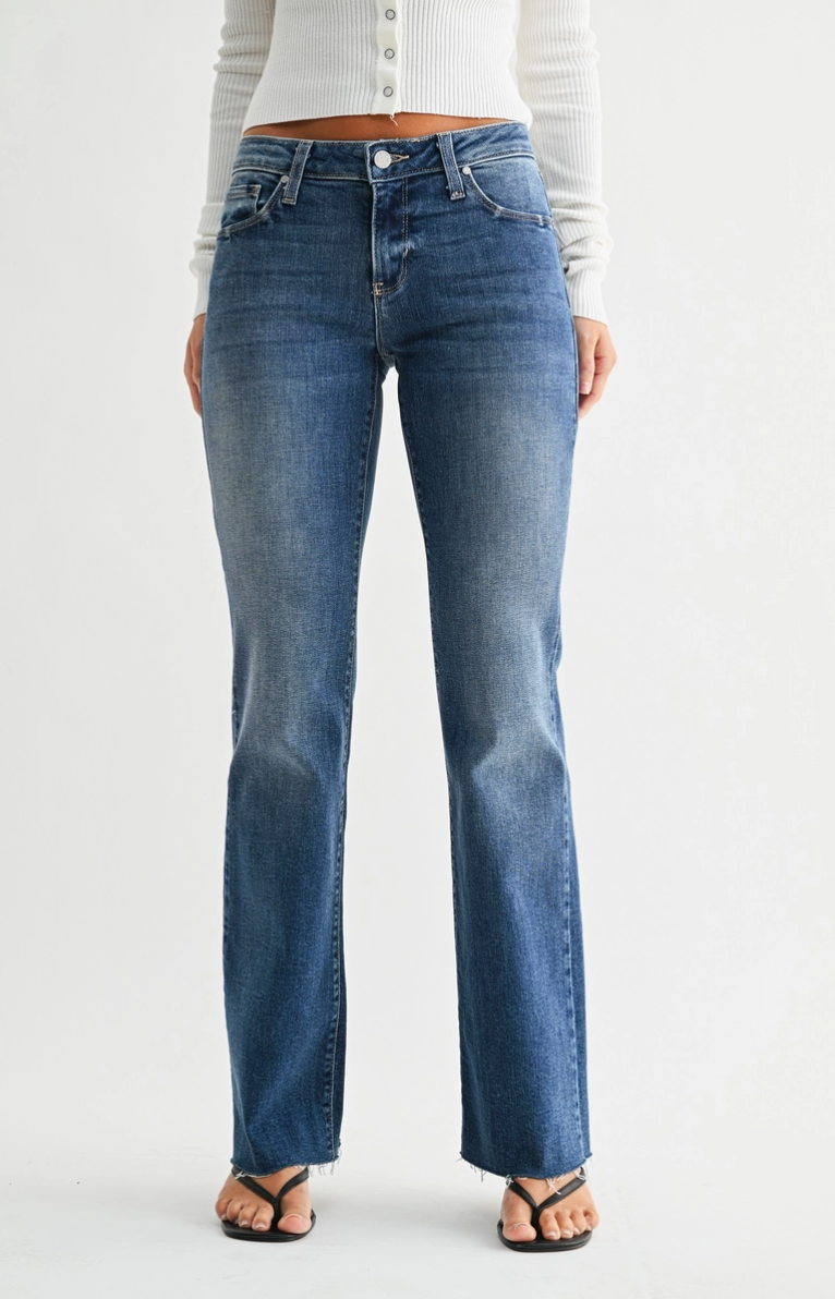 Low Rise Boot in Medium Blue
