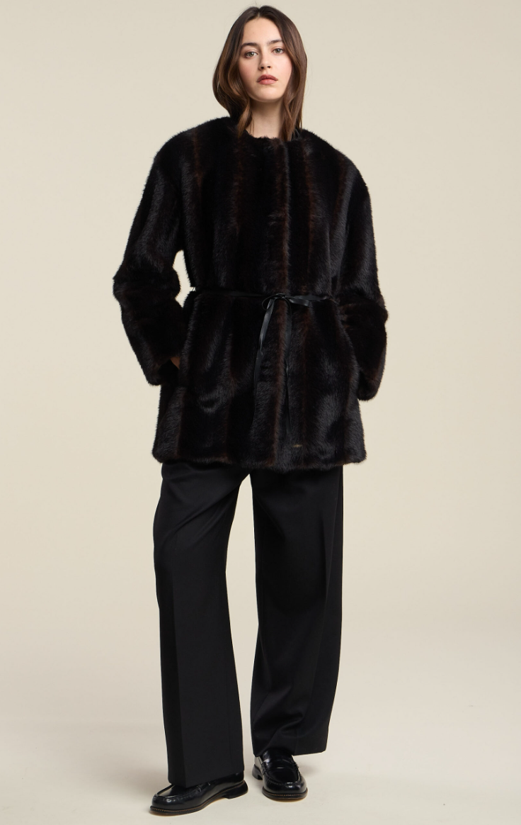 Velvet by Graham & Spencer Marmot Faux Fur Jacket