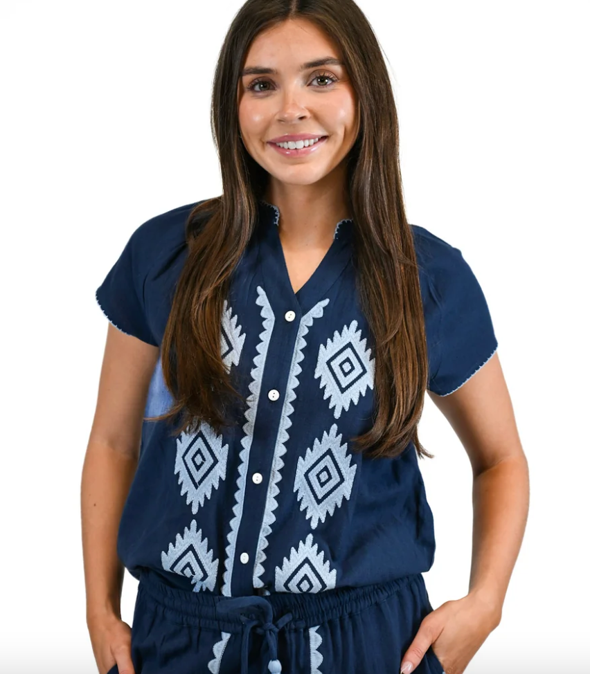Bays blouse in Midnight