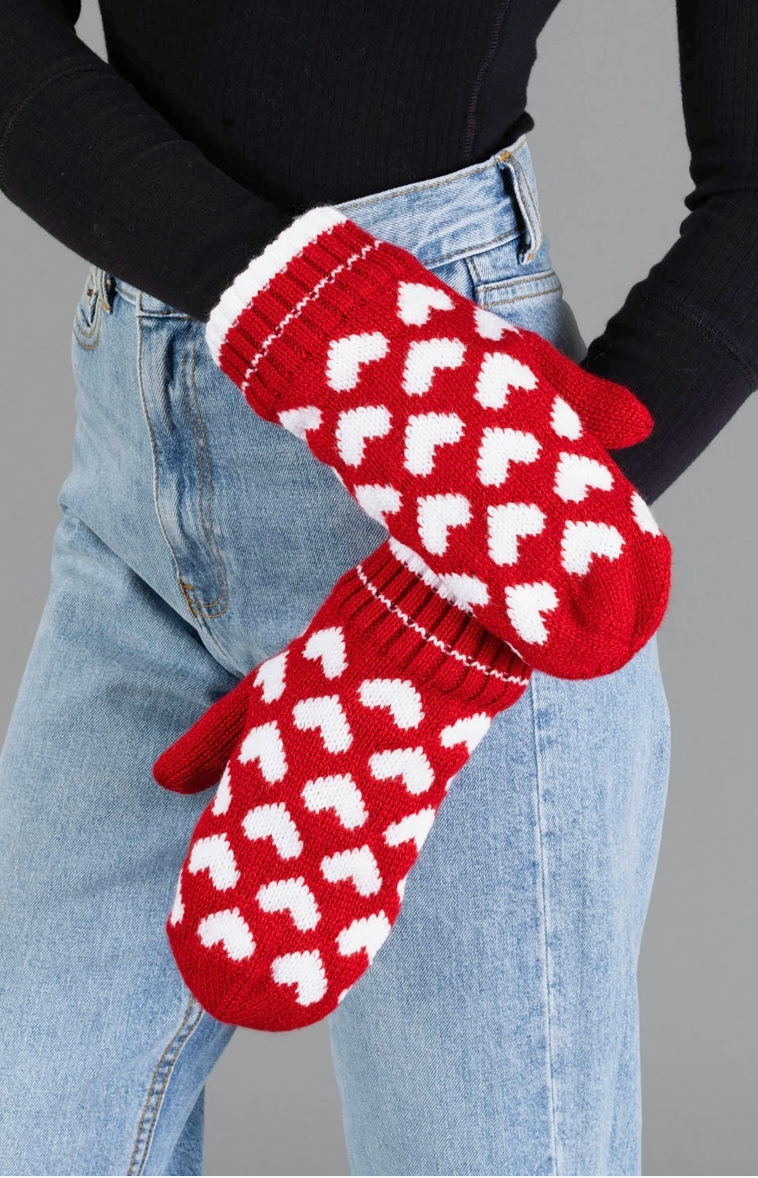 Heart Mittens