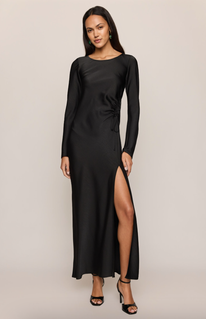 Z Supply Nightcap Luxe Maxi Dress in Black