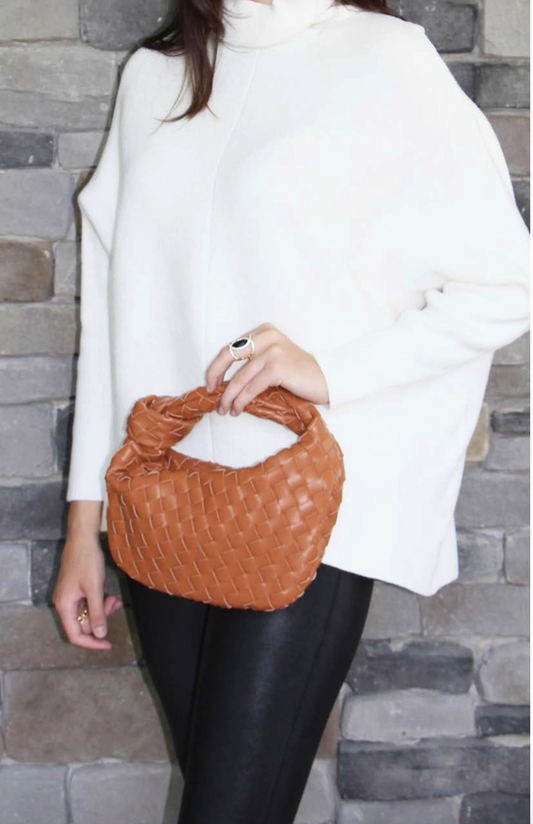 Ava Woven Knotted Handbag (2 colors)