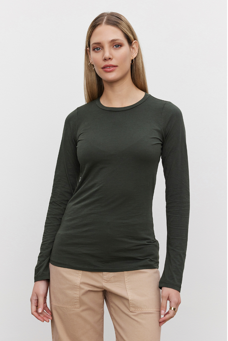 Velvet by Graham & Spencer Zofina Long Sleeve Tee (3 Colors)