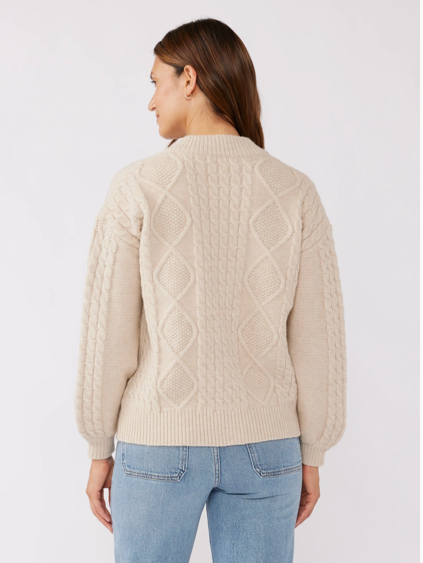 Lovestitch Cable Knit Cardigan Sweater