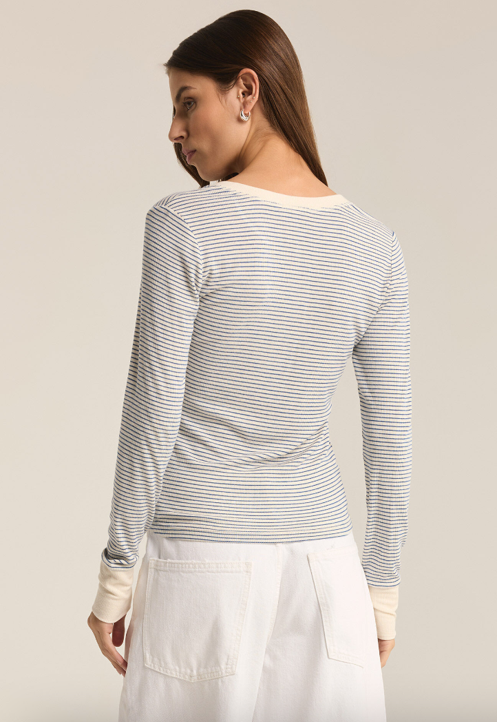 Z Supply Scarlett Stripe Henley