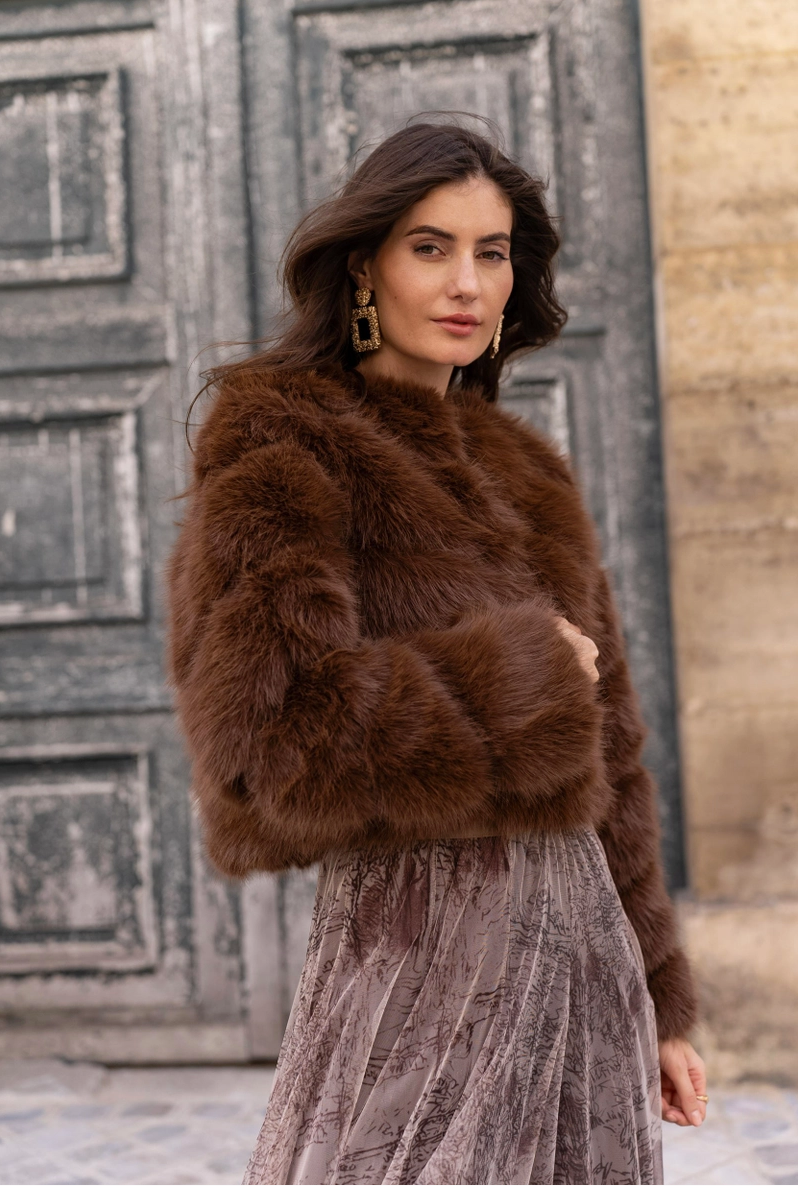 Chokolate Paris Faux Fur Jacket (2 colors)