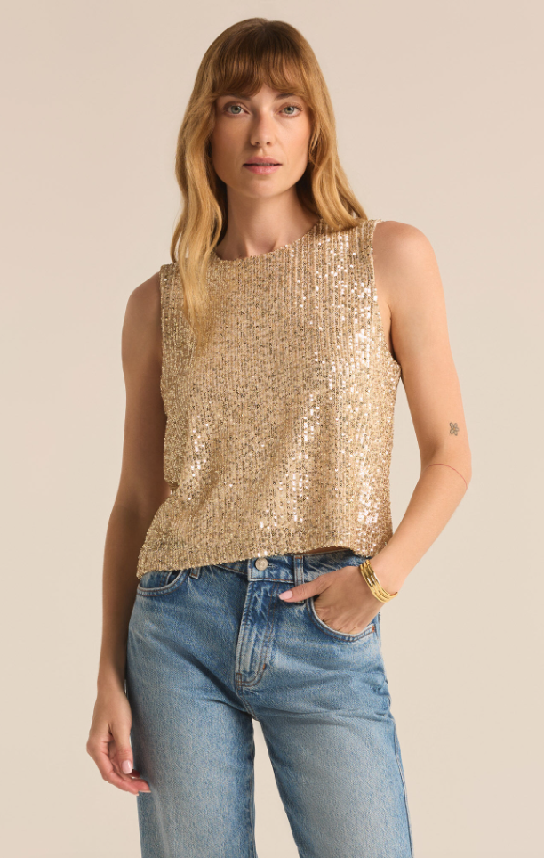 Z Supply Sloan Sequin Top (2 Colors)