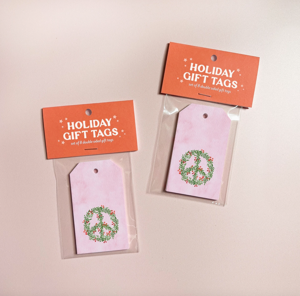 Peace Wreath Gift Tags